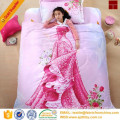 factory price polyester cotton fabric 3d kids bed sheet covers